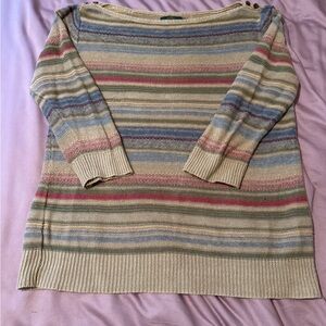 Ralph Lauren Multicolor Women's Sweater 100 percent woven linen